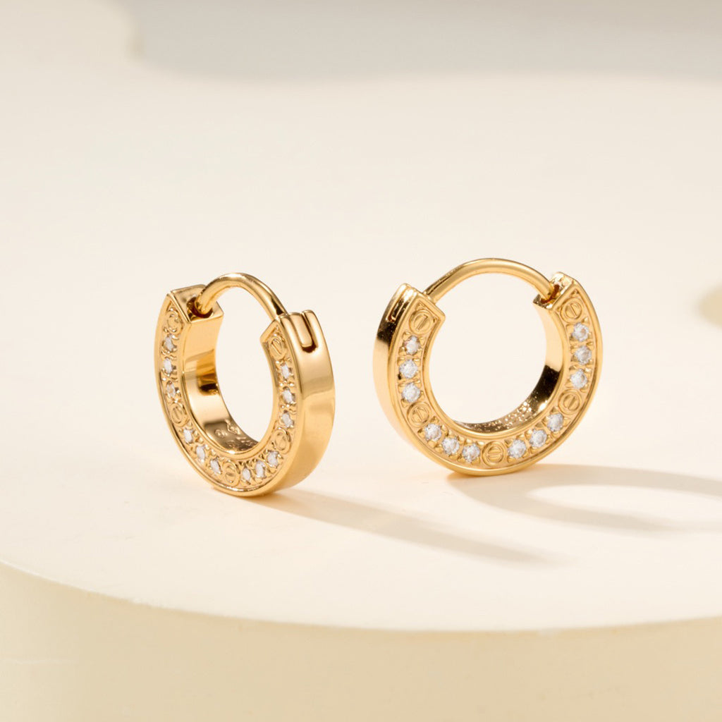 [Raffine]LOVE DIAMOND EARRINGS
