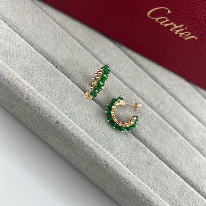 [Raffine]CLASH 7.9MM AGATE CHALCEDONY EARRINGS
