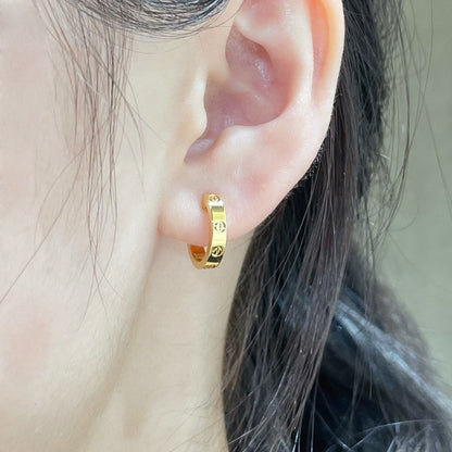 [Raffine]LOVE EARRINGS 2.65 MM NO DIAMOND SMALL