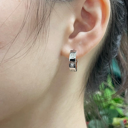 [Raffine]LOVE EARRINGS 5.7MM 2 DIAMONDS