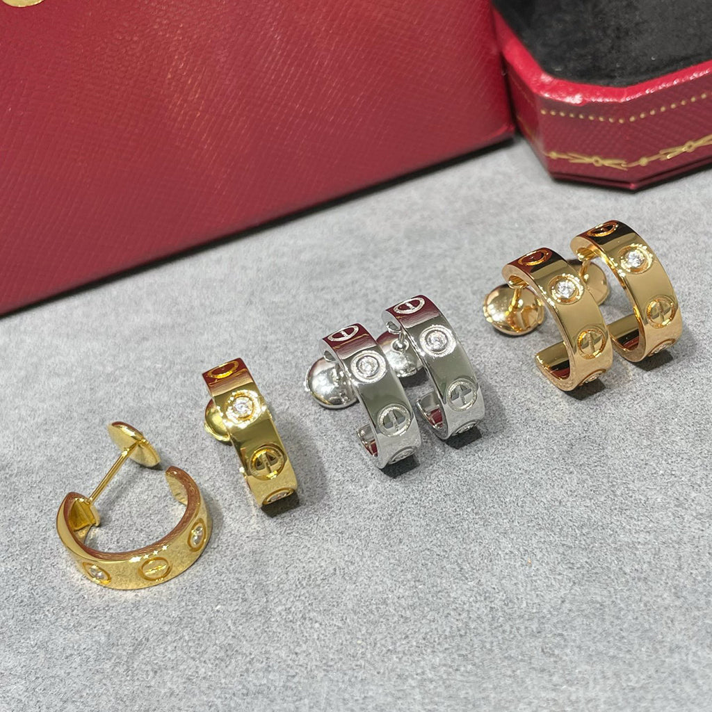[Raffine]LOVE EARRINGS 5.7MM 2 DIAMONDS