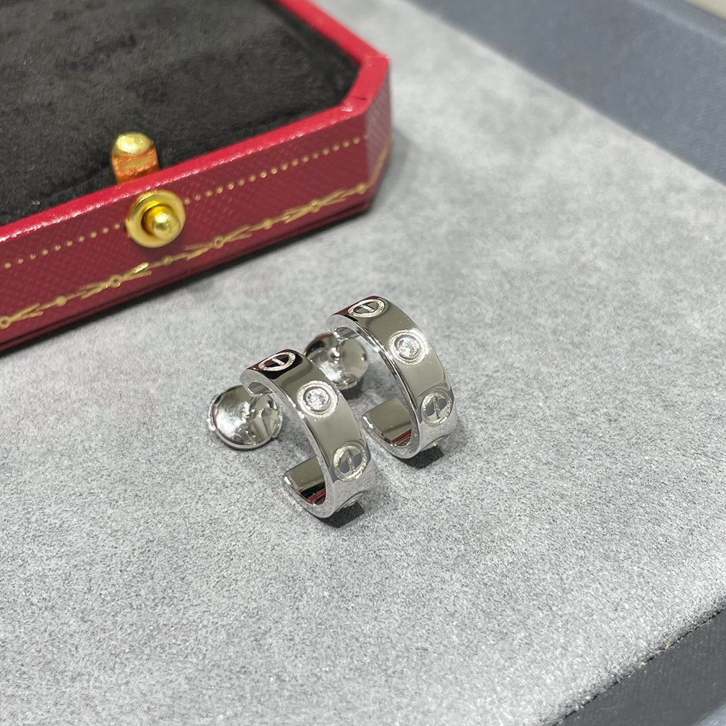 [Raffine]LOVE EARRINGS 5.7MM 2 DIAMONDS