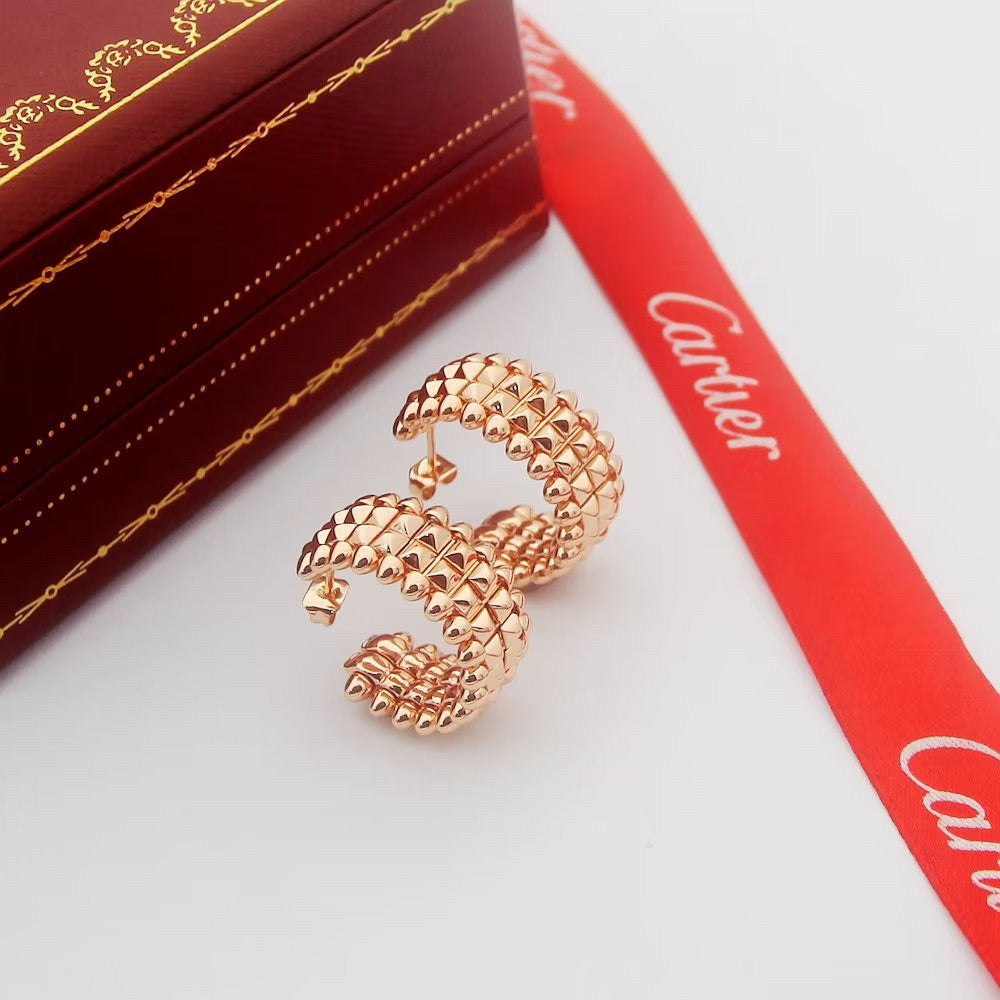 [Raffine]CLASH 9.2MM DOUBLE ROW EARRINGS