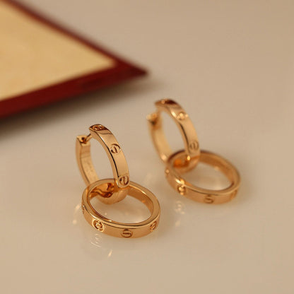 [Raffine]LOVE 3.3MM DANGLE EARRINGS
