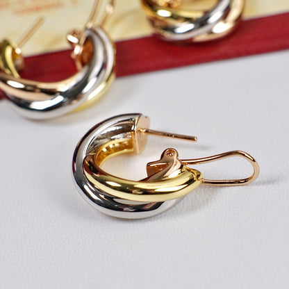 [Raffine]TRINITY ON DIAMOND CLASSIC EARRINGS