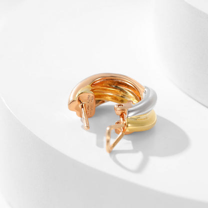[Raffine]TRINITY ON DIAMOND CLASSIC EARRINGS