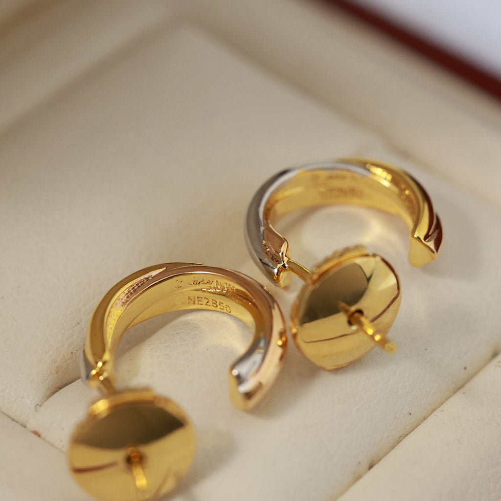 [Raffine]TRINITY ON DIAMOND MINI EARRINGS