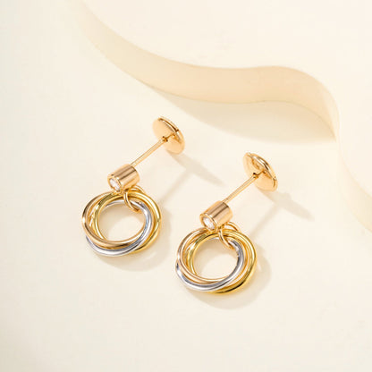 [Raffine]TRINITY ON DIAMOND  EARRINGS