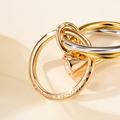 [Raffine]TRINITY ON DIAMOND  EARRINGS
