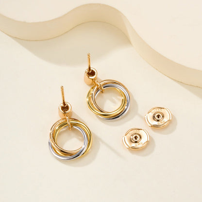 [Raffine]TRINITY ON DIAMOND  EARRINGS