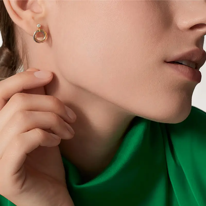 [Raffine]TRINITY ON DIAMOND  EARRINGS