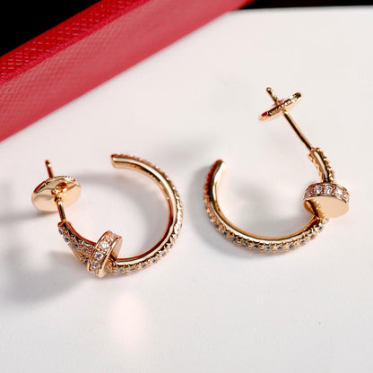 [Raffine]JUSTE FULL DIAMOND SMALL EARRINGS