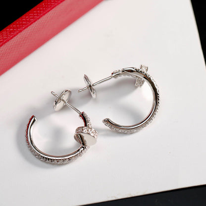 [Raffine]JUSTE FULL DIAMOND SMALL EARRINGS