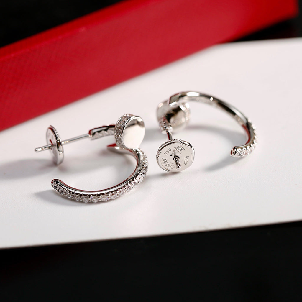[Raffine]JUSTE FULL DIAMOND SMALL EARRINGS