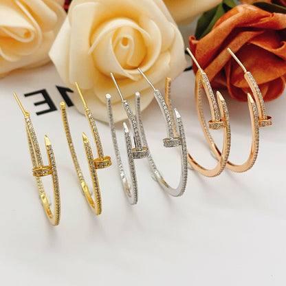 [Raffine]JUSTE FULL DIAMOND LARGE EARRINGS