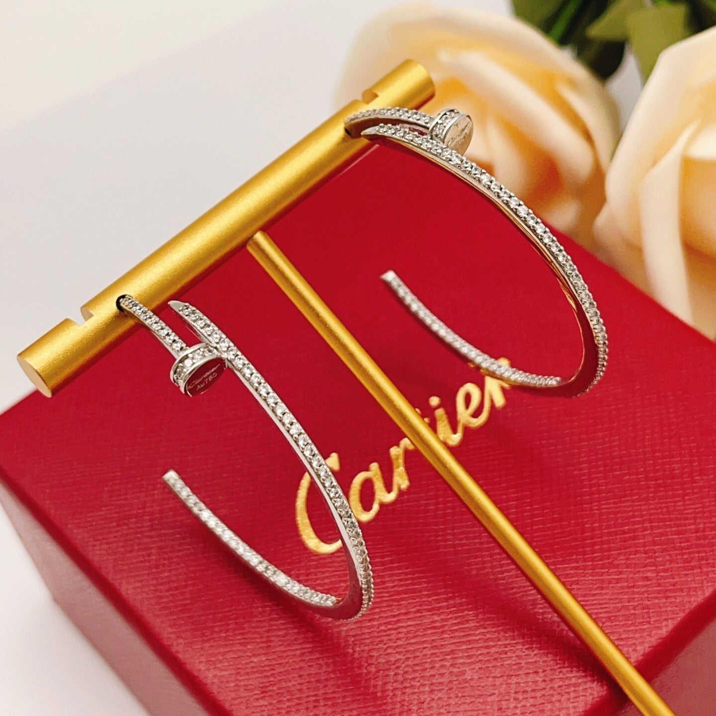 [Raffine]JUSTE FULL DIAMOND LARGE EARRINGS