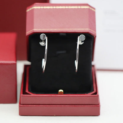 [Raffine]JUSTE HALF DIAMOND LARGE EARRINGS