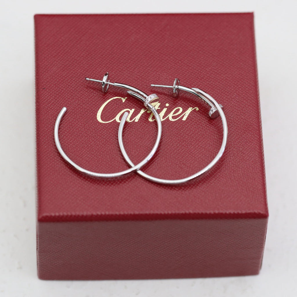 [Raffine]JUSTE HALF DIAMOND LARGE EARRINGS