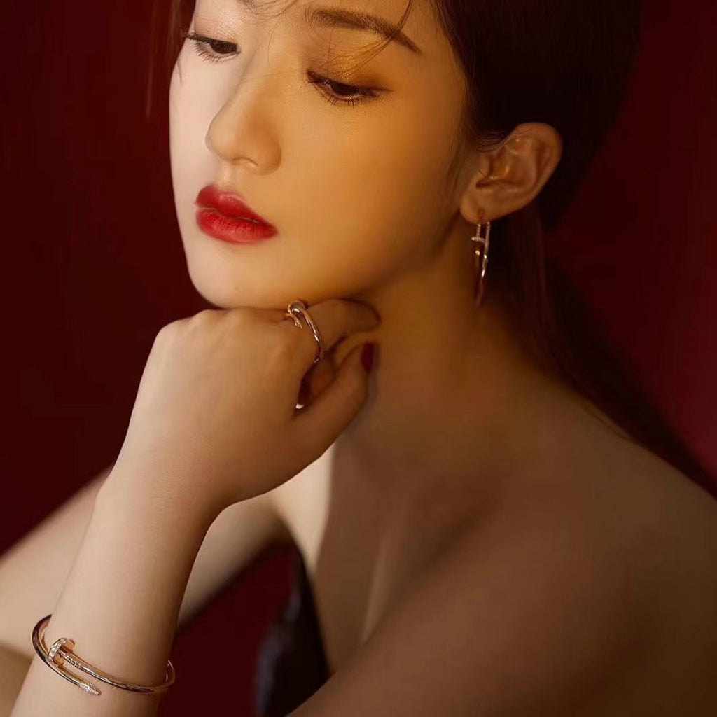 [Raffine]JUSTE NO DIAMOND LARGE EARRINGS