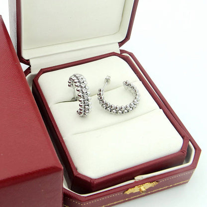 [Raffine]CLASH FULL DIAMOND MEDIUM EARRINGS