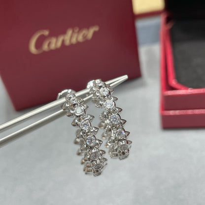 [Raffine]CLASH FULL DIAMOND MEDIUM EARRINGS