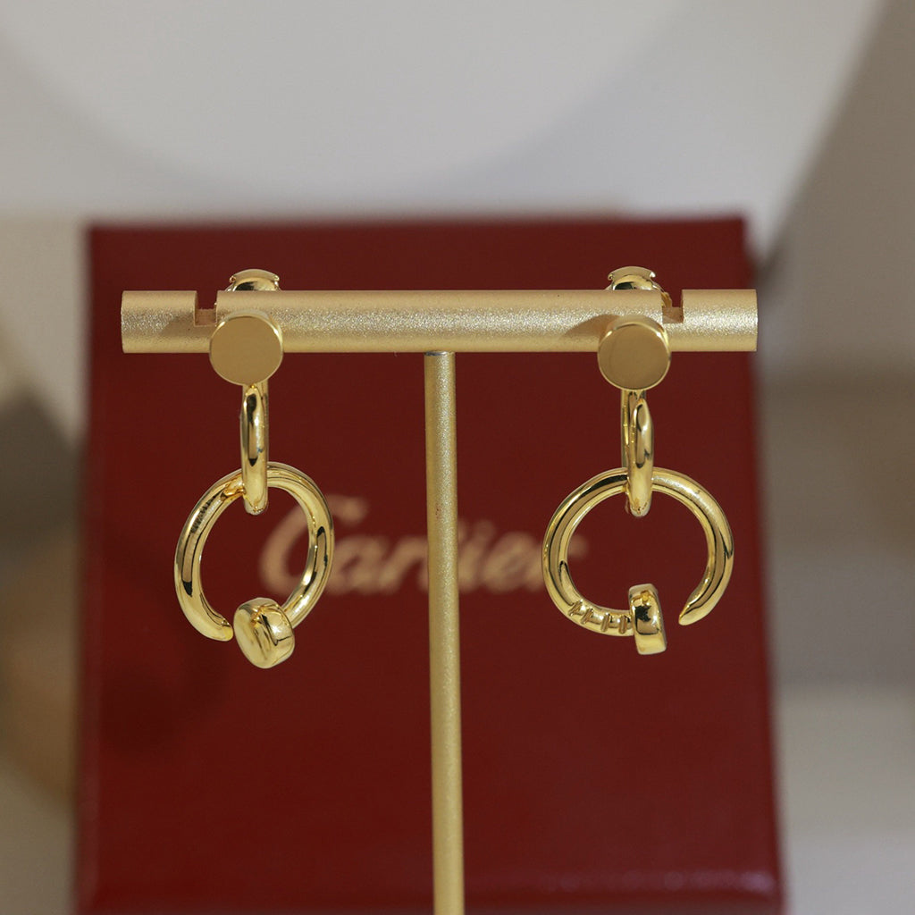 [Raffine]JUSTE NO DIAMOND DOUBLE EARRINGS
