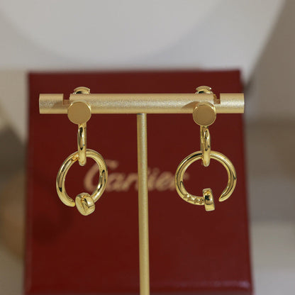 [Raffine]JUSTE NO DIAMOND DOUBLE EARRINGS