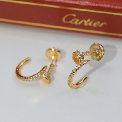 [Raffine]JUSTE FULL DIAMOND DOUBLE EARRINGS