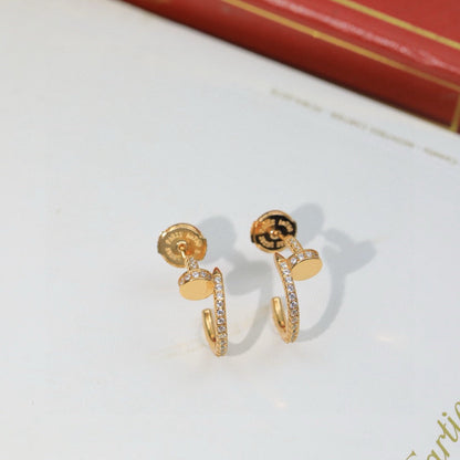 [Raffine]JUSTE FULL DIAMOND DOUBLE EARRINGS