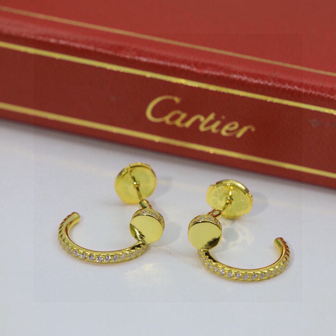 [Raffine]JUSTE FULL DIAMOND DOUBLE EARRINGS