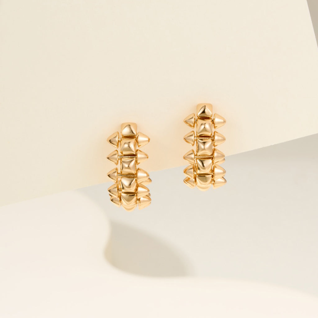 [Raffine]CLASH MINI HOOP EARRINGS
