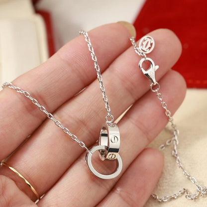 [Raffine]LOVE DOUBLE RING NECKLACE