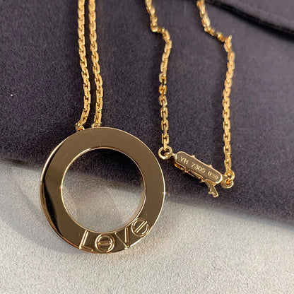 [Raffine]LOVE NECKLACE 16MM 3 DIAMONDS