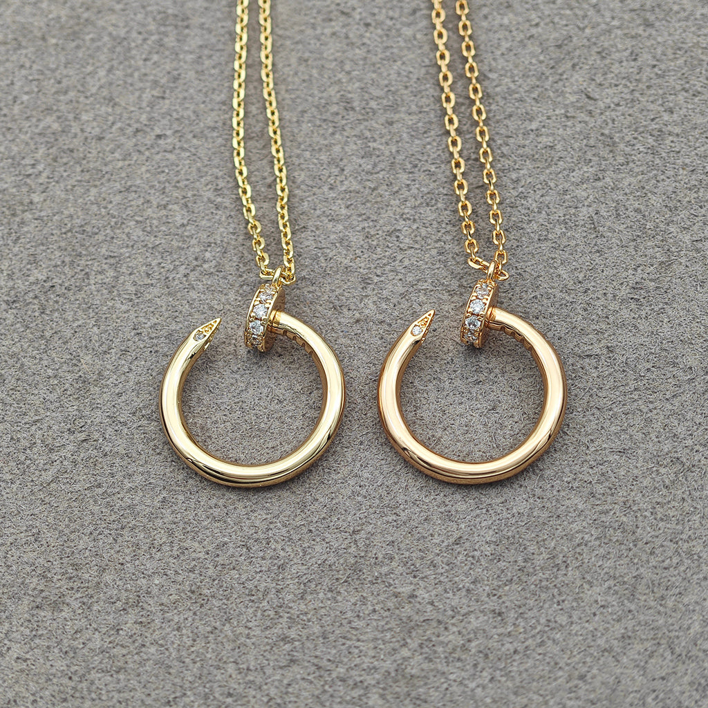 [Raffine]JUSTE NECKLACE HALF DIAMOND