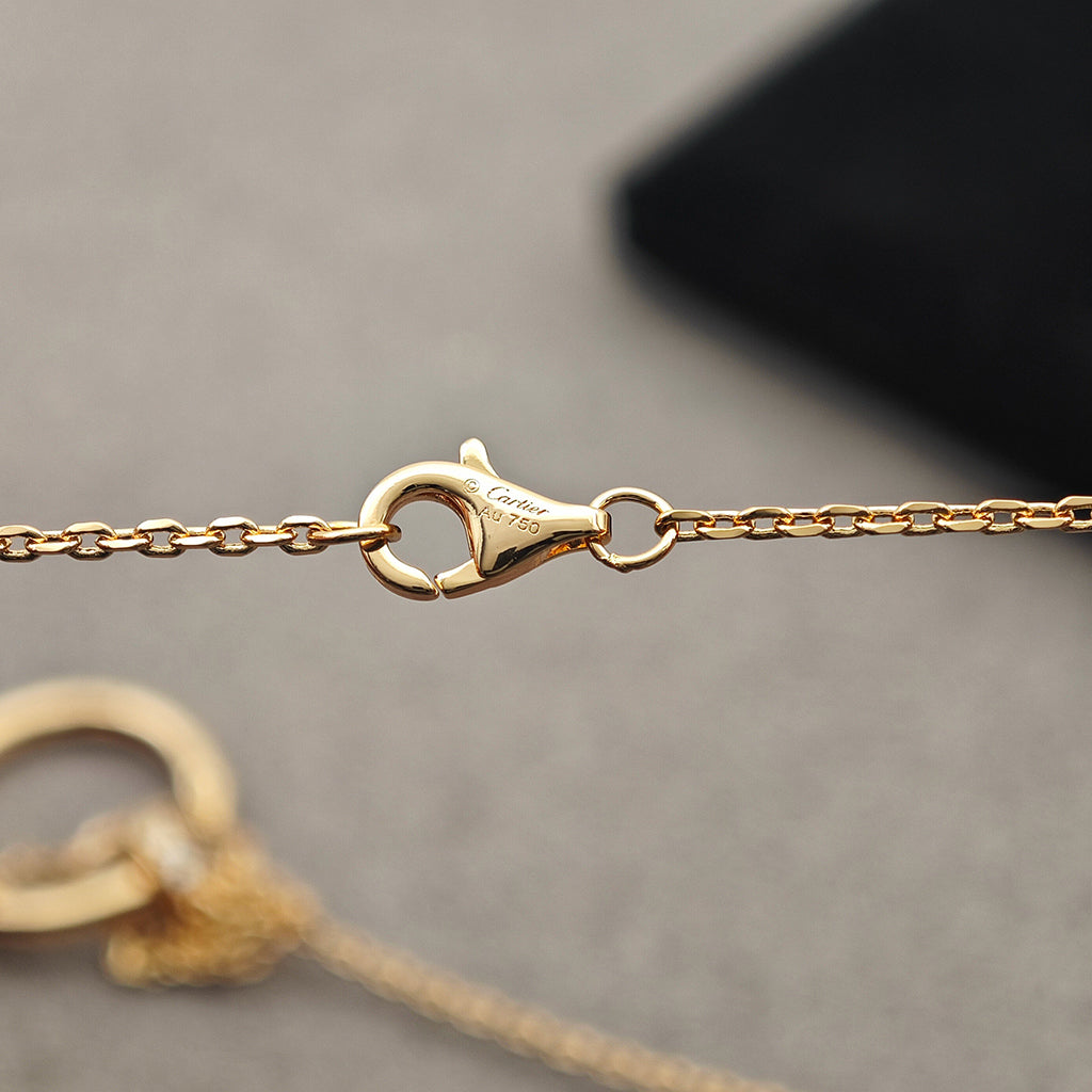 [Raffine]JUSTE NECKLACE HALF DIAMOND