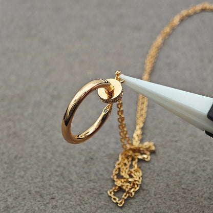 [Raffine]JUSTE NECKLACE HALF DIAMOND