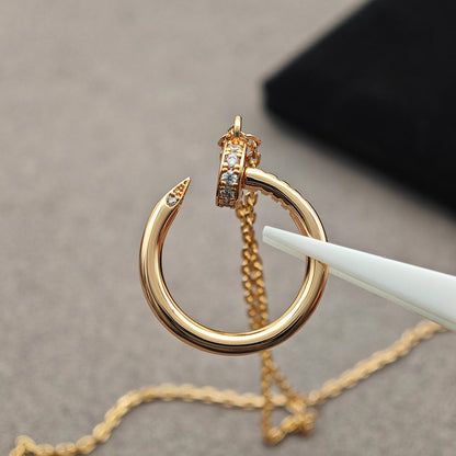 [Raffine]JUSTE NECKLACE HALF DIAMOND