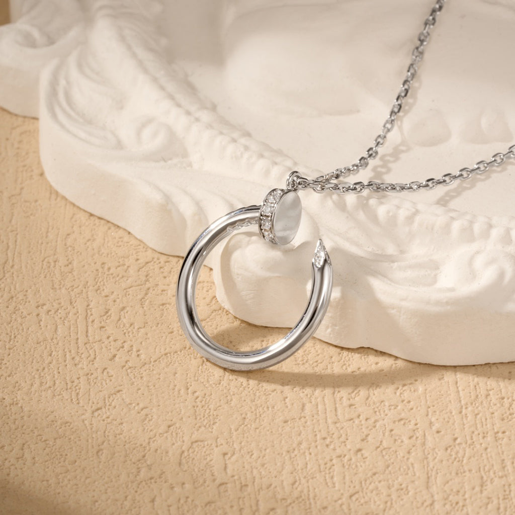 [Raffine]JUSTE NECKLACE HALF DIAMOND
