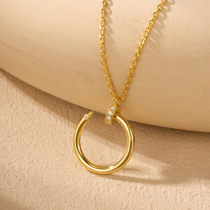 [Raffine]JUSTE NECKLACE HALF DIAMOND