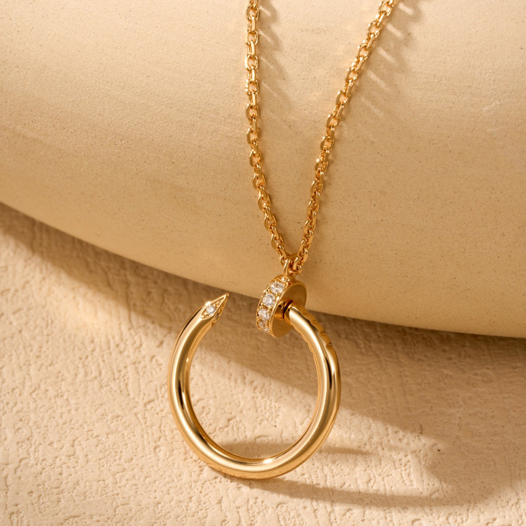 [Raffine]JUSTE NECKLACE HALF DIAMOND