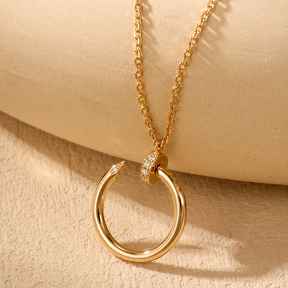 [Raffine]JUSTE NECKLACE HALF DIAMOND
