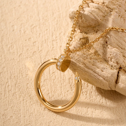 [Raffine]JUSTE NECKLACE HALF DIAMOND