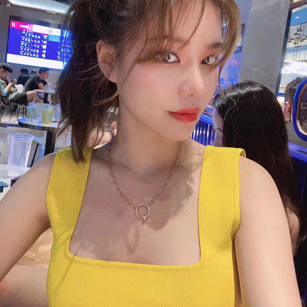 [Raffine]JUSTE NECKLACE FULL DIAMONDS