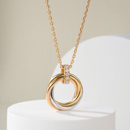 [Raffine]TRINITY MEDIUM  DIAMONDS NECKLACE