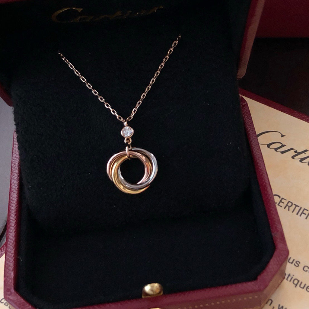 [Raffine]TRINITY  NECKLACE 1 DIAMOND