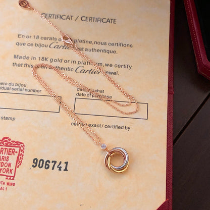 [Raffine]TRINITY  NECKLACE 1 DIAMOND