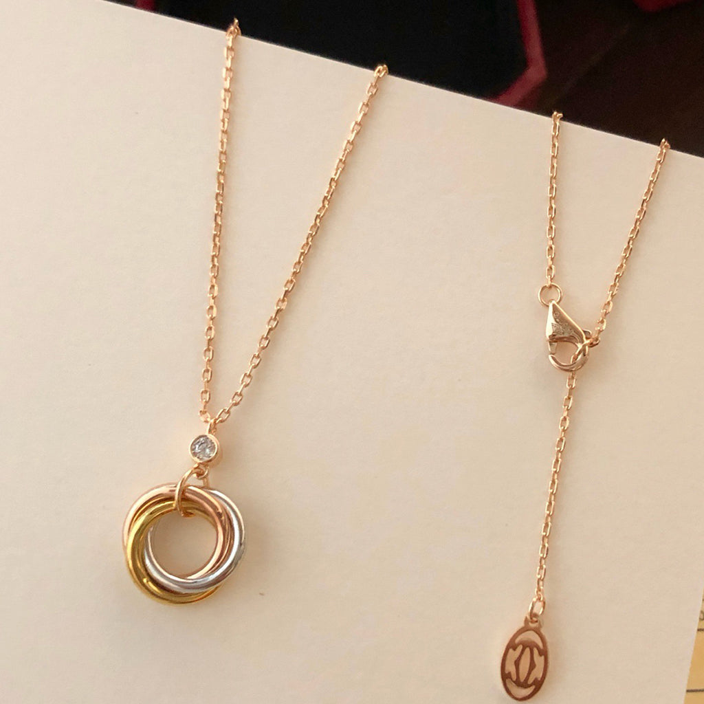 [Raffine]TRINITY  NECKLACE 1 DIAMOND