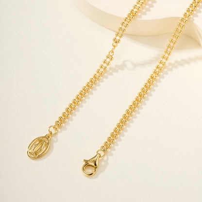 [Raffine]TRINITY LARGE FULL DIAMOND  NECKLACE
