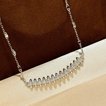 [Raffine]CLASH  SMALL FULL DIAMOND NECKLACE