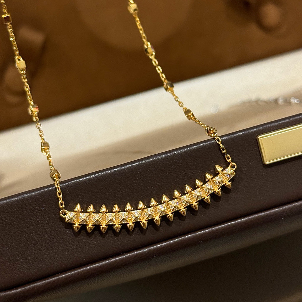 [Raffine]CLASH  SMALL FULL DIAMOND NECKLACE